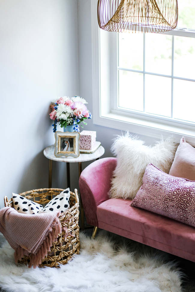 How to Style a Cozy Bedroom Nook Homesense Mauve Velvet Bench
