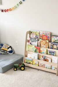 Playroom Design Montessori Bookshelf