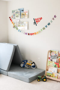 Playroom Design nugget couch